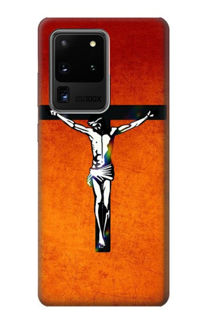 S2421 Jesus Christ On The Cross Funda Carcasa Case para Samsung Galaxy S20 Ultra