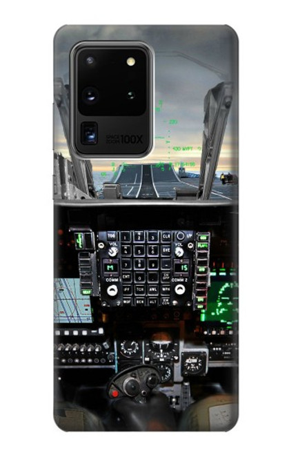 S2435 Fighter Jet Aircraft Cockpit Funda Carcasa Case para Samsung Galaxy S20 Ultra