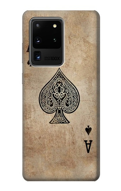 S2928 Vintage Spades Ace Card Funda Carcasa Case para Samsung Galaxy S20 Ultra