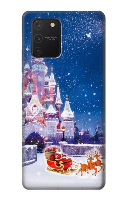 S3282 Santa Xmas Castle Funda Carcasa Case para Samsung Galaxy S10 Lite