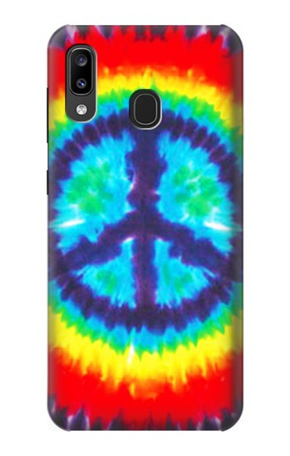 S1870 Tie Dye Peace Funda Carcasa Case para Samsung Galaxy A20, Galaxy A30