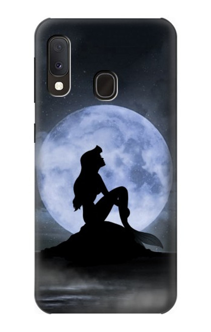 S2668 Mermaid Silhouette Moon Night Funda Carcasa Case para Samsung Galaxy A20e