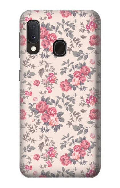 S3095 Vintage Rose Pattern Funda Carcasa Case para Samsung Galaxy A20e