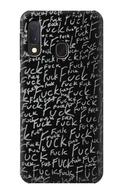 S3478 Funny Words Blackboard Funda Carcasa Case para Samsung Galaxy A20e