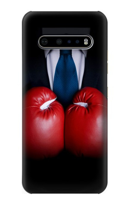 S2261 Businessman Black Suit With Boxing Gloves Funda Carcasa Case para LG V60 ThinQ 5G