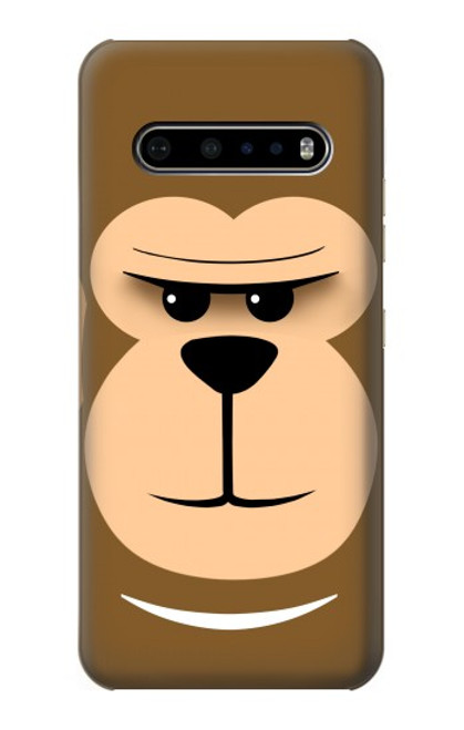 S2721 Cute Grumpy Monkey Cartoon Funda Carcasa Case para LG V60 ThinQ 5G