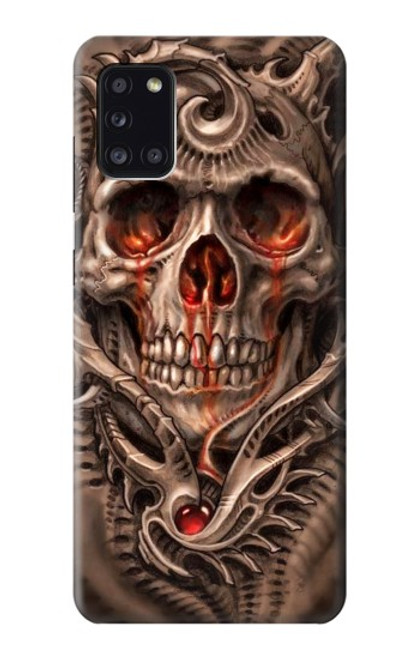 S1675 Skull Blood Tattoo Funda Carcasa Case para Samsung Galaxy A31