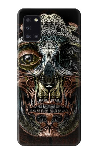 S1685 Steampunk Skull Head Funda Carcasa Case para Samsung Galaxy A31