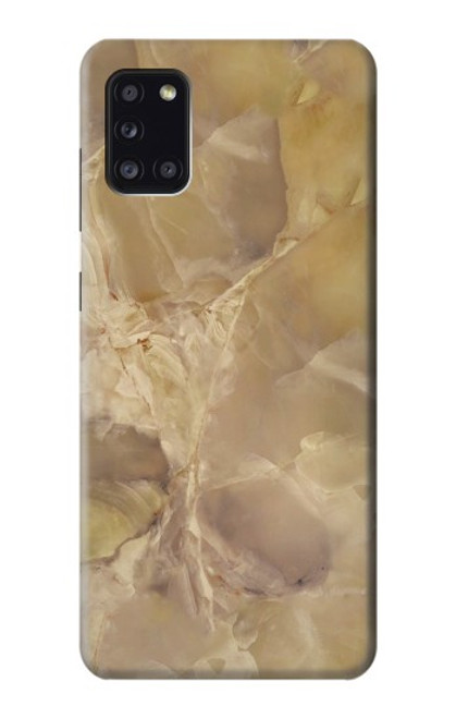 S3240 Yellow Marble Stone Funda Carcasa Case para Samsung Galaxy A31