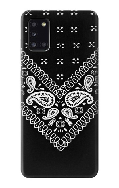 S3363 Bandana Black Pattern Funda Carcasa Case para Samsung Galaxy A31