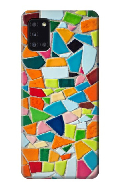 S3391 Abstract Art Mosaic Tiles Graphic Funda Carcasa Case para Samsung Galaxy A31