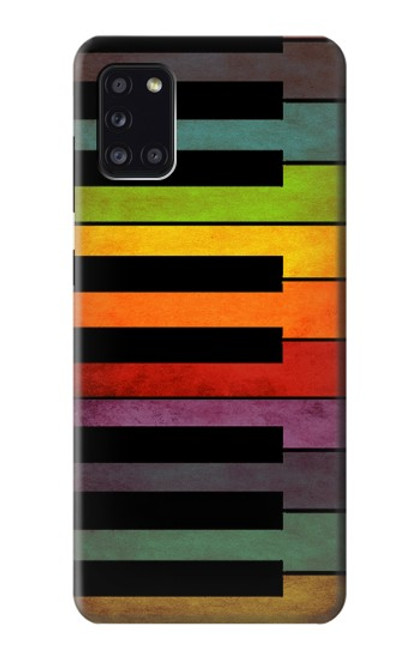 S3451 Colorful Piano Funda Carcasa Case para Samsung Galaxy A31