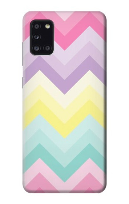 S3514 Rainbow Zigzag Funda Carcasa Case para Samsung Galaxy A31