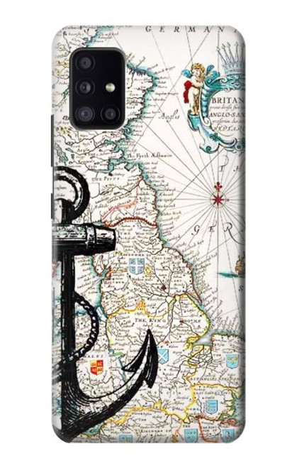 S1962 Nautical Chart Funda Carcasa Case para Samsung Galaxy A41