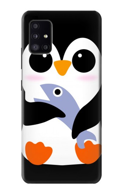 S2631 Cute Baby Penguin Funda Carcasa Case para Samsung Galaxy A41