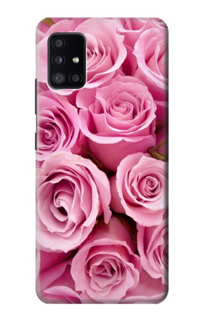 S2943 Pink Rose Funda Carcasa Case para Samsung Galaxy A41