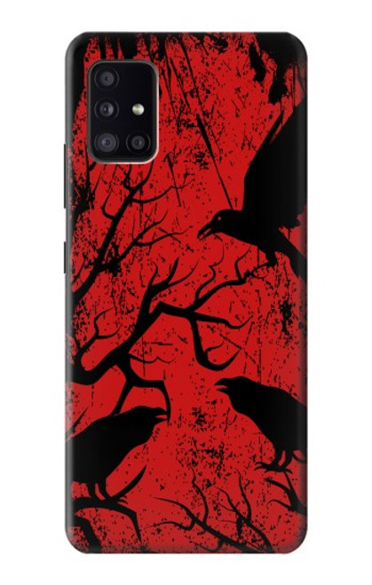 S3325 Crow Black Blood Tree Funda Carcasa Case para Samsung Galaxy A41