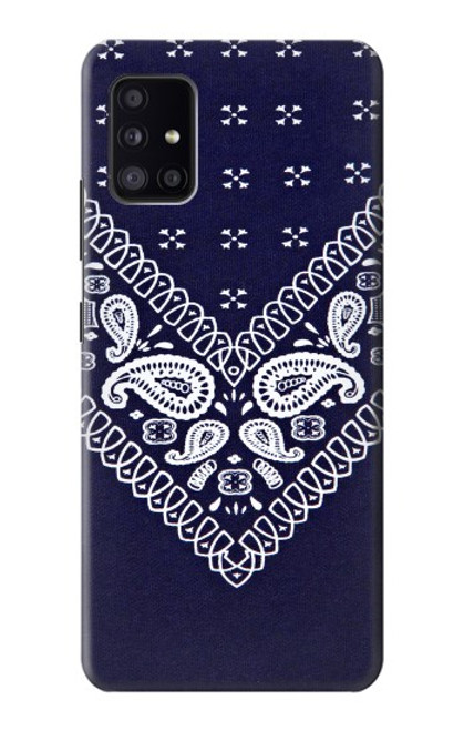 S3357 Navy Blue Bandana Pattern Funda Carcasa Case para Samsung Galaxy A41