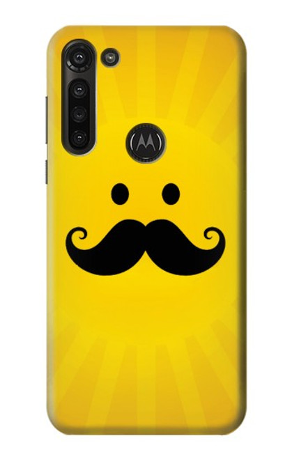 S1145 Yellow Mustache Sun Funda Carcasa Case para Motorola Moto G8 Power