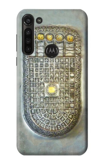 S1484 Buddha Footprint Funda Carcasa Case para Motorola Moto G8 Power