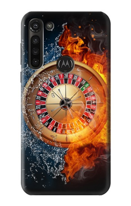 S2289 Roulette Casino Gamble Funda Carcasa Case para Motorola Moto G8 Power