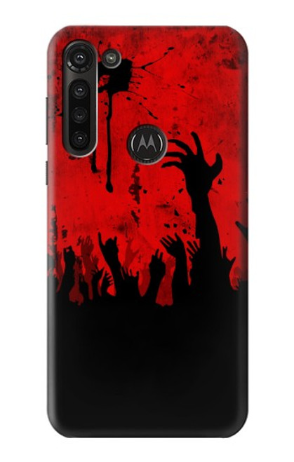 S2458 Zombie Hands Funda Carcasa Case para Motorola Moto G8 Power