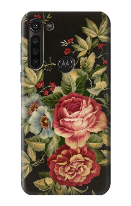 S3013 Vintage Antique Roses Funda Carcasa Case para Motorola Moto G8 Power