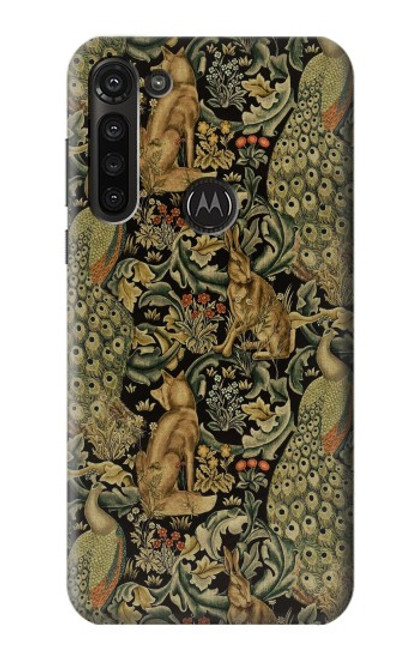 S3661 William Morris Forest Velvet Funda Carcasa Case para Motorola Moto G8 Power