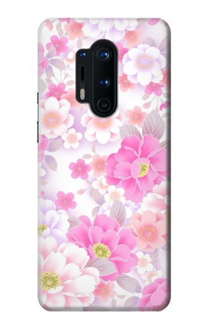 S3036 Pink Sweet Flower Flora Funda Carcasa Case para OnePlus 8 Pro