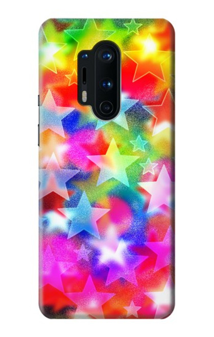 S3292 Colourful Disco Star Funda Carcasa Case para OnePlus 8 Pro