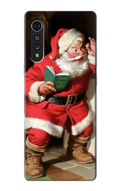 S1417 Santa Claus Merry Xmas Funda Carcasa Case para LG Velvet
