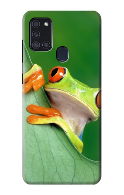 S1047 Little Frog Funda Carcasa Case para Samsung Galaxy A21s