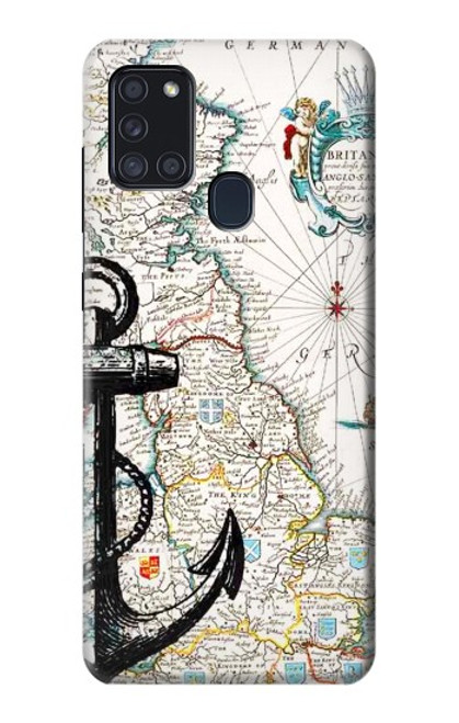 S1962 Nautical Chart Funda Carcasa Case para Samsung Galaxy A21s