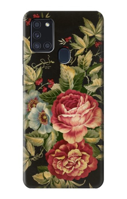 S3013 Vintage Antique Roses Funda Carcasa Case para Samsung Galaxy A21s