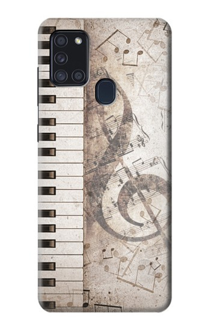 S3390 Music Note Funda Carcasa Case para Samsung Galaxy A21s