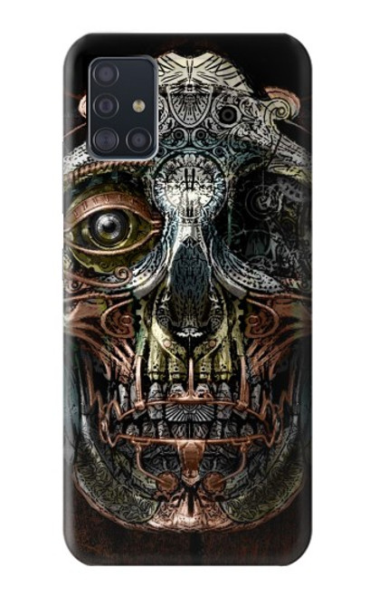 S1685 Steampunk Skull Head Funda Carcasa Case para Samsung Galaxy A51 5G