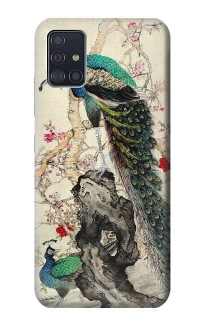 S2086 Peacock Painting Funda Carcasa Case para Samsung Galaxy A51 5G