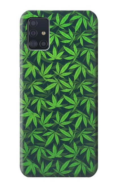 S2666 Marijuana Pattern Funda Carcasa Case para Samsung Galaxy A51 5G