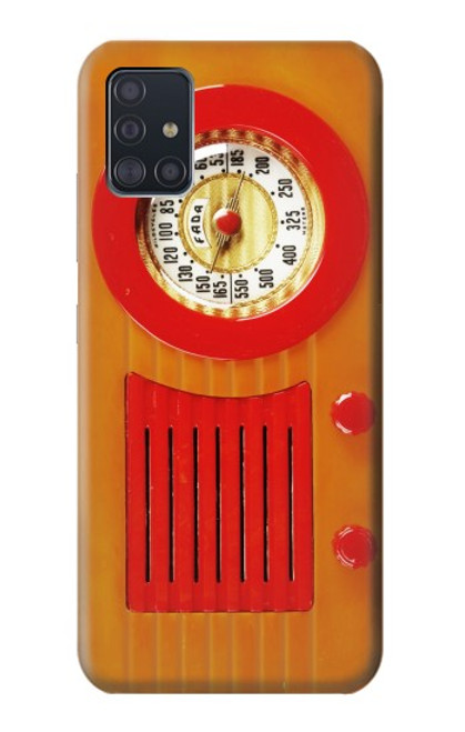 S2780 Vintage Orange Bakelite Radio Funda Carcasa Case para Samsung Galaxy A51 5G