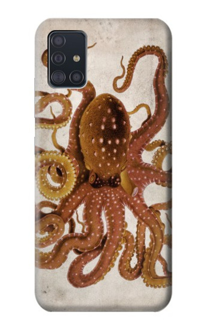 S2801 Vintage Octopus Funda Carcasa Case para Samsung Galaxy A51 5G