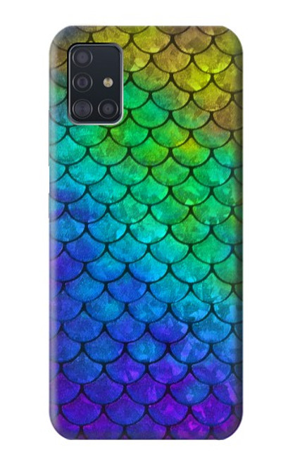 S2930 Mermaid Fish Scale Funda Carcasa Case para Samsung Galaxy A51 5G