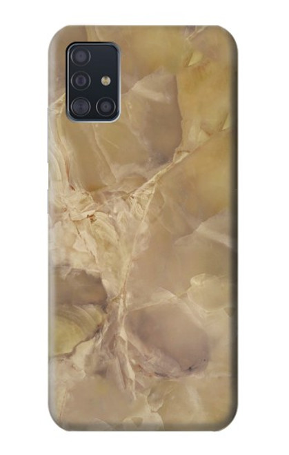 S3240 Yellow Marble Stone Funda Carcasa Case para Samsung Galaxy A51 5G