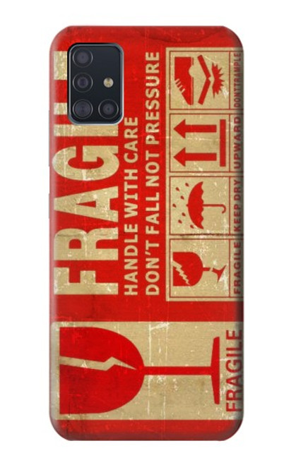 S3552 Vintage Fragile Label Art Funda Carcasa Case para Samsung Galaxy A51 5G