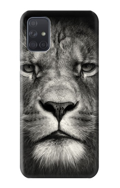 S1352 Lion Face Funda Carcasa Case para Samsung Galaxy A71 5G