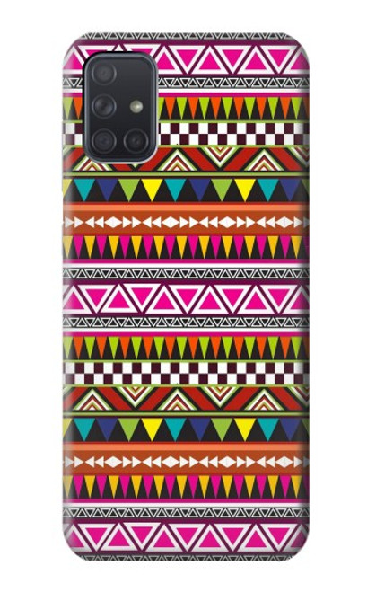 S2292 Aztec Tribal Pattern Funda Carcasa Case para Samsung Galaxy A71 5G