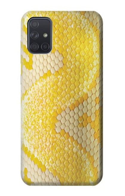 S2713 Yellow Snake Skin Graphic Printed Funda Carcasa Case para Samsung Galaxy A71 5G