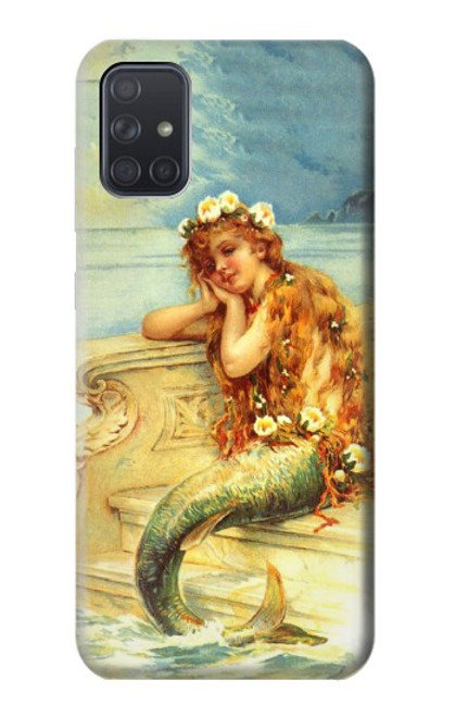 S3184 Little Mermaid Painting Funda Carcasa Case para Samsung Galaxy A71 5G