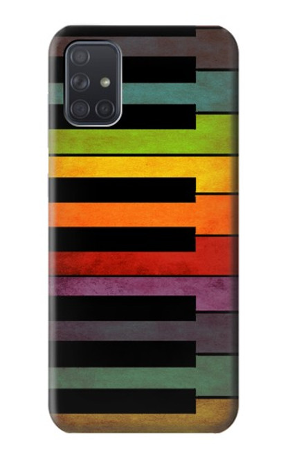 S3451 Colorful Piano Funda Carcasa Case para Samsung Galaxy A71 5G