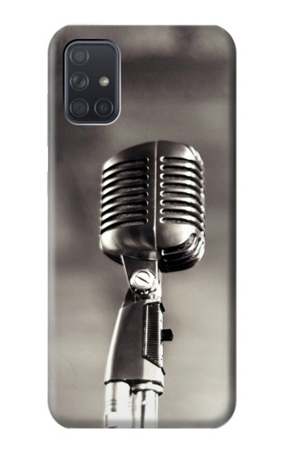 S3495 Vintage Microphone Funda Carcasa Case para Samsung Galaxy A71 5G