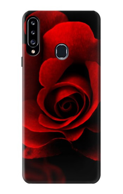 S2898 Red Rose Funda Carcasa Case para Samsung Galaxy A20s